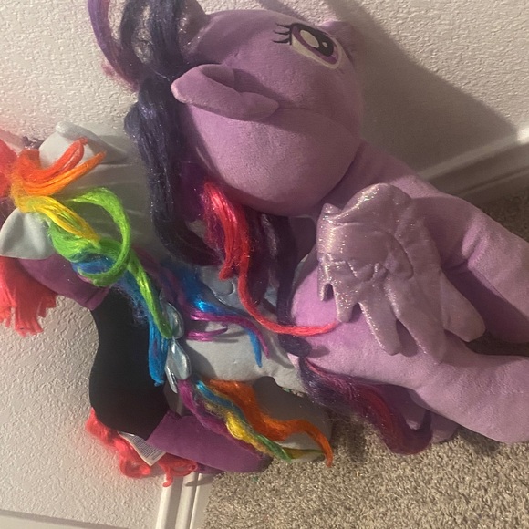 My Little Pony Plush Set - Purple, Light Blue, Lilac - Trio of Ponies - Picture 8 of 8